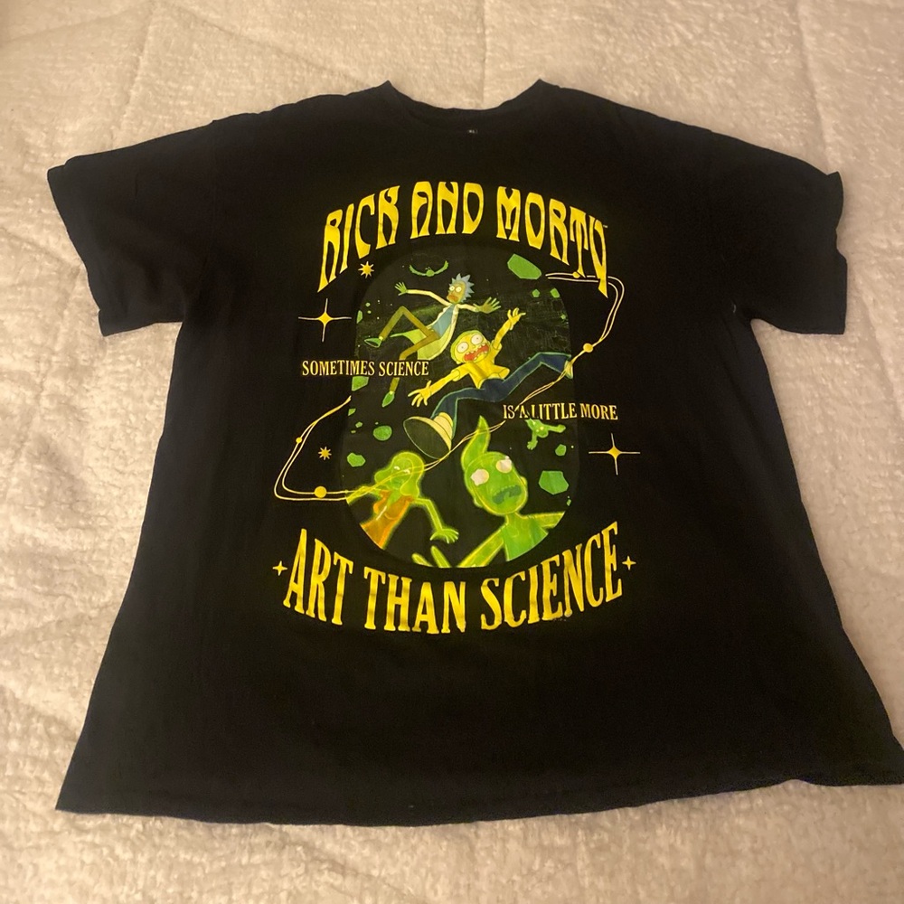 Rick and Morty Black Graphic T-Shirt